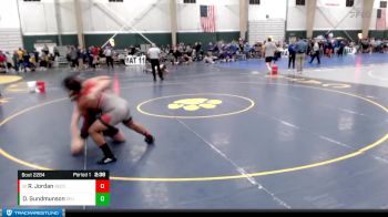 197 lbs Champ. Round 2 - Richard Jordan, Benedictine College vs Owen Gundmunson, Simon Fraser (B.C.)