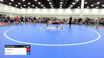 144 lbs Consi Of 16 #1 - Luis Benitez, Fl vs Cole Gros, La