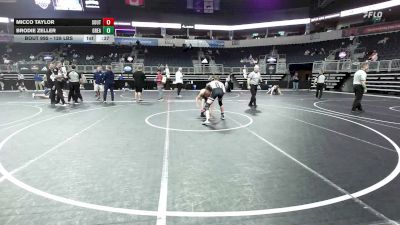 128 lbs 3rd Place - Micco Taylor, Southmoore Sabercats vs Brodie Zeller, Greater Heights WC