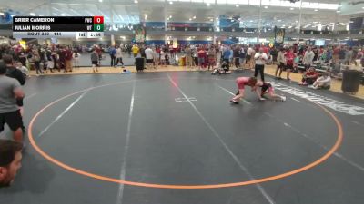 144 lbs Champ. Round 2 - Julian Morris, Wellington vs Grier Cameron, Portage WC