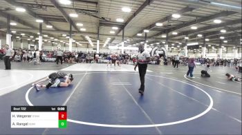 90 lbs Consi Of 8 #2 - Hayden Wegener, Stampede WC vs Arturo Rangel, Dominate WC