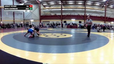 125 lbs Cons. Round 3 - Ashley Fether, Tuslaw vs Maya Castrejon, Mountain View