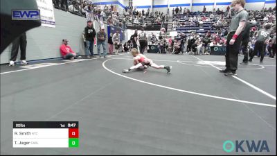 60 lbs Quarterfinal - Riggs Smith, Hinton Takedown Club vs Toby Jager, Carl Albert