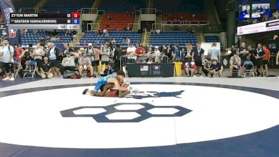 106 lbs Champ. Rd Of 32 - Zy'ion Martin, Kansas vs Grayson VanValkenburg, Michigan