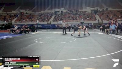 D3-113 lbs Cons. Round 2 - Jake Wood, American Leadership Academy Gilbert vs Richard Ramos, Deer Valley