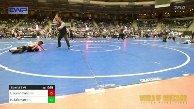 70 lbs Consi Of 8 #1 - Luke Harshman, Chase County Wrestling Club vs Hayden Soloman, WTC