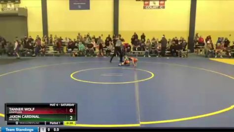 45 lbs Round 1 - Tanner Wolf, Grapplers vs Jaxon Cardinal, MN Elite