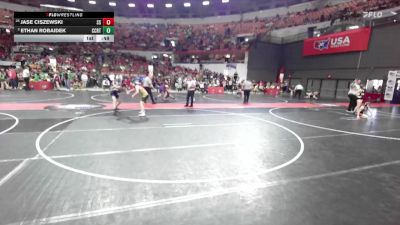 120 lbs Cons. Round 4 - Jase Ciszewski, Stateline Stingers vs Ethan Robaidek, Monona Grove/McFarland Wrestling Club