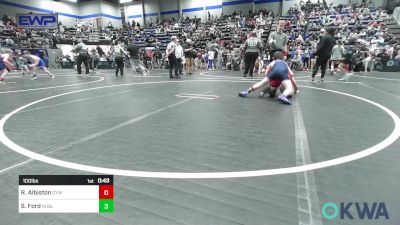 100 lbs Consi Of 4 - Ryan Albiston, Geary Youth Wrestling vs Skielar Ford, Noble Takedown Club