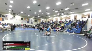 138 lbs 5th Place Match - Bryce Campollo, Granada Hills vs AJ Hernandez, Bishop Amat