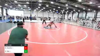 160 lbs Prelims - Chase Kranitz, PA vs Zane Cox, VA