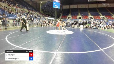 165 lbs Rnd Of 64 - Donell Young, CT vs Jack McMonagle, PA