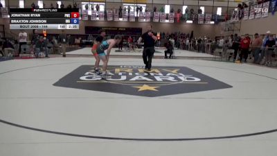 144 lbs Champ. Round 1 - Jonathan Ryan, Powerhouse Wrestling Club vs Braxton Johnson, Ironhawk Wrestling Academy