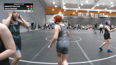 90 lbs Round 2 (6 Team) - Iversynn Malcolm, Neighborhood Wrestling vs Grace Winther, Scuffle Misfits