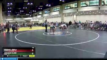 132 lbs Round 4 (10 Team) - Addison Kline, SOWA vs Kendall Bibla, Florida All-Stars