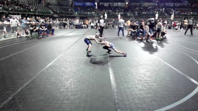 60 lbs Consi Of 8 #1 - Caleb Crawford, Power Half Wrestling Academy vs Aiden Muraglia, Triumph Trained