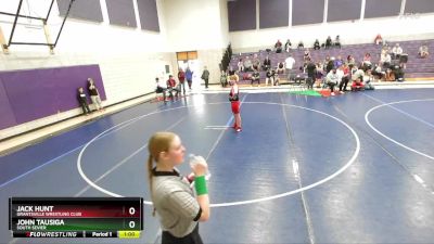 145 lbs Quarterfinal - John Tausiga, South Sevier vs Jack Hunt, Grantsville Wrestling Club