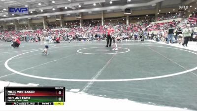 40 lbs Cons. Round 3 - Declan Leach, Kansas Young Guns vs Miles Whiteaker, Wamego