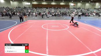 62 lbs Quarterfinal - Remingtin Turner, Stallions WC vs Lucas Bingham, Rocklin Rampage WC