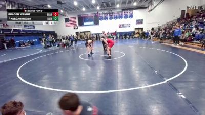 175 lbs Champ. Round 2 - Keegan Rager, Sheridan vs Braden Wright, Chadron