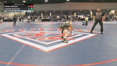 106 lbs Consi Of 32 #1 - Daniel Serrano, CA vs Stephen Bagocius, NJ