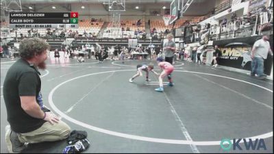 61-64 lbs Quarterfinal - Lawson Delozier, Ada Youth Wrestling vs Caleb Boyd, Harrah Little League Wrestling