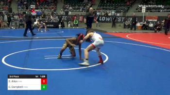 75 lbs 3rd Place - Stockton Allen, Raw vs Co'ji Campbell, Toss Em Up