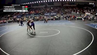 D 1 165 lbs Cons. Round 2 - John Martinez, St. Paul`s vs Jayden Boyle, Hahnville