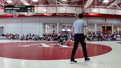 133 lbs Semifinal - Coby Haney, Millikin vs Anthony Zamora, Wheaton (il)