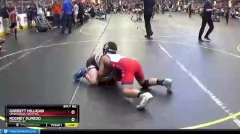 100 lbs Quarterfinal - Rooney Olmedo, Dowagiac WC vs Garrett Milligan, Eaton Rapids Youth WC