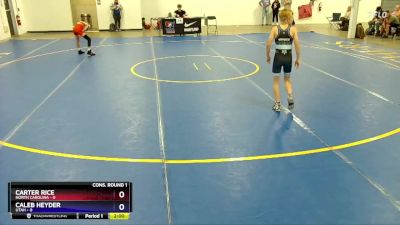 77 lbs Semis & 1st Wrestleback (8 Team) - Carter Rice, North Carolina vs Caleb Heyder, Utah