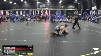 130 lbs Round 2 (8 Team) - Jacob Harris, Mi Mafia Red vs Zane McCabe, Michigan Monkeys