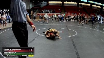 72 lbs Round 4 (6 Team) - Joey Meachum, TB Legacy vs Dylan Blankenship, Virginia Patriots