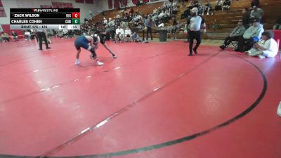 126 lbs 3rd Place Match - Charles Cohen, Corona Del Mar vs Zack Wilson, Yucaipa