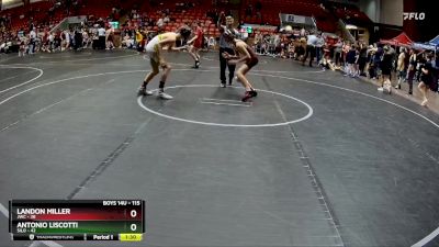 115 lbs Round 2 - Landon Miller, JWC vs Antonio Liscotti, Silo