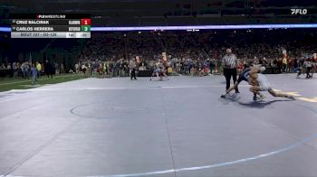 D3-126 lbs Cons. Round 1 - Carlos Herrera, Detroit Voyageur College Prep vs Cruz Balcirak, Gladwin HS
