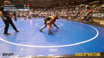 145 lbs Consi Of 8 #2 - Evan Kleitsch, Wapsie Valley vs Brendan Kinley, St. Edward