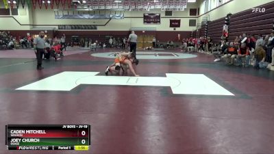 JV-19 lbs Cons. Semi - Caden Mitchell, Waukon vs Joey Church, Osage