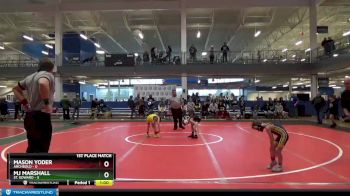 50 lbs Finals (2 Team) - Mason Yoder, Archbold vs MJ Marshall, St. Edward