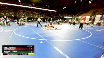 190 Class 2 lbs Cons. Round 2 - Keziah Queen, Logan-Rogersville vs Zachary Myers, Cassville