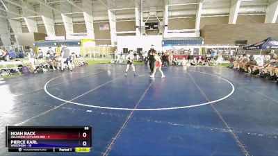 88 lbs Placement Matches (8 Team) - Noah Back, Oklahoma Outlaws Red vs Pierce Karl, Wisconsin