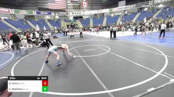 95 lbs 3rd Place - Breckin Henry, Camel Kids vs Cooper Mathews, Black Fox Wr Ac