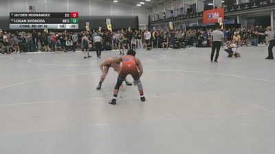 138 lbs Cons. Rd Of 16 - Jayden Hernandez, St Charles East vs Logan Svoboda, NWTC