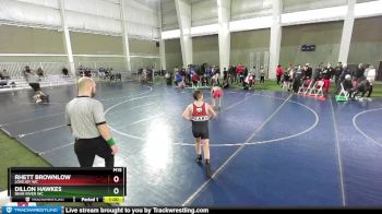 120 lbs Cons. Round 2 - Dillon Hawkes, Bear River WC vs Rhett Brownlow, Lovejoy WC