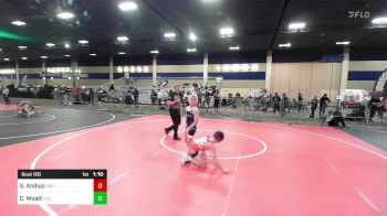 88 lbs Round Of 32 - Santino Andujo, Valiant College Prep vs Carson Wyatt, The Empire