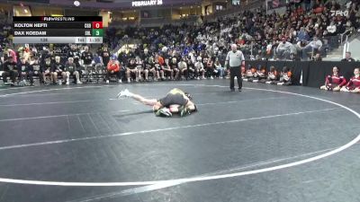 138 lbs Quarterfinal - Dax Koedam, Sergeant Bluff-Luton vs Kolton Hefti, Clarion-Goldfield-Dows