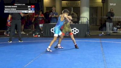 84 lbs 5th Place Match - Kayden Rands, Michigan Premier vs Makai Steele, PSF Wrestling Academy