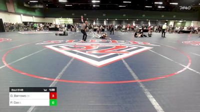 138 lbs Round Of 64 - Derek Barrows, CO vs Peyton Cox, IL