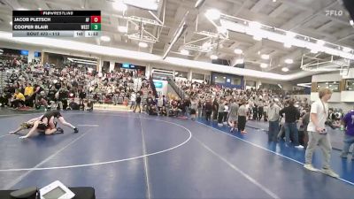 113 lbs Cons. Round 2 - Cooper Blair, West vs Jacob Pletsch, American Fork