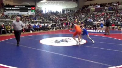 6A 132 lbs Quarterfinal - Jacob McCrary, Rogers Heritage High School vs Cash Cavender, CONWAY HIGH SCHOOL